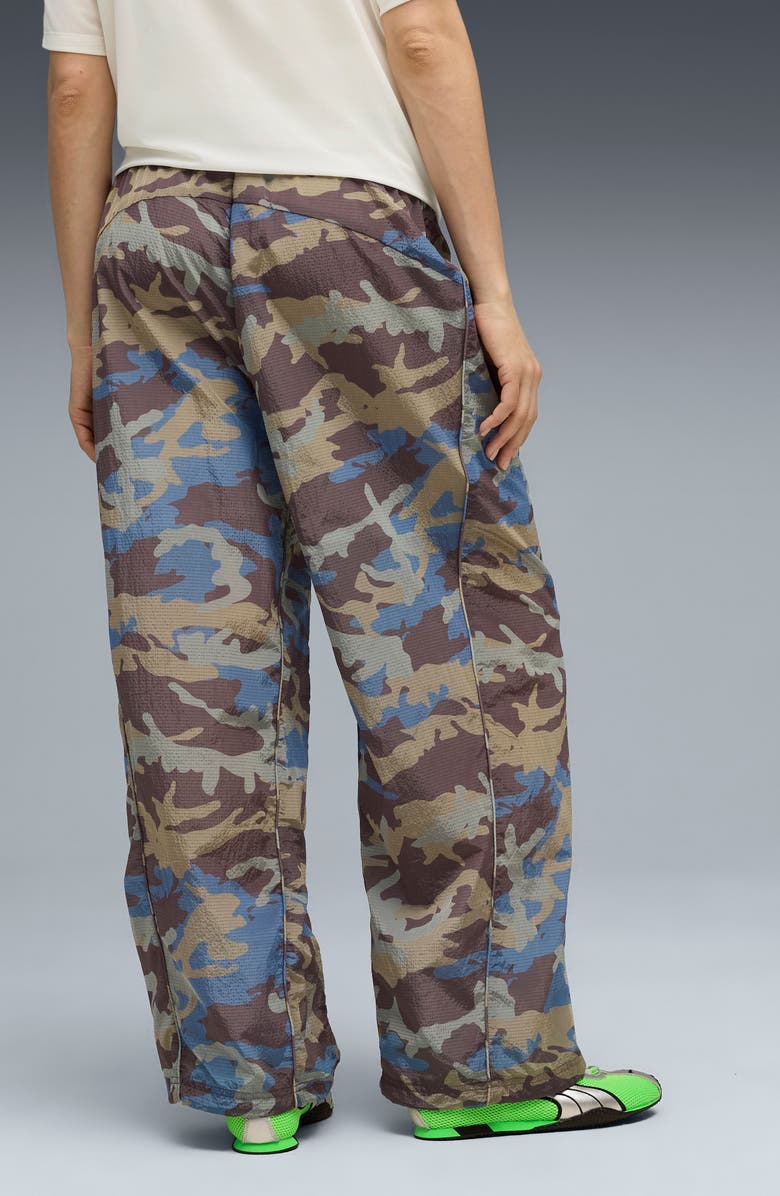 PUMA CLRT Camo Nylon Ripstop Pants, Alternate, color, Raisin