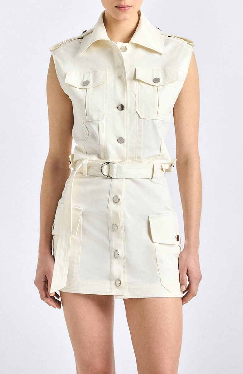 Derek Lam 10 Crosby Joelle Belted Cargo Miniskirt, Main, color, 