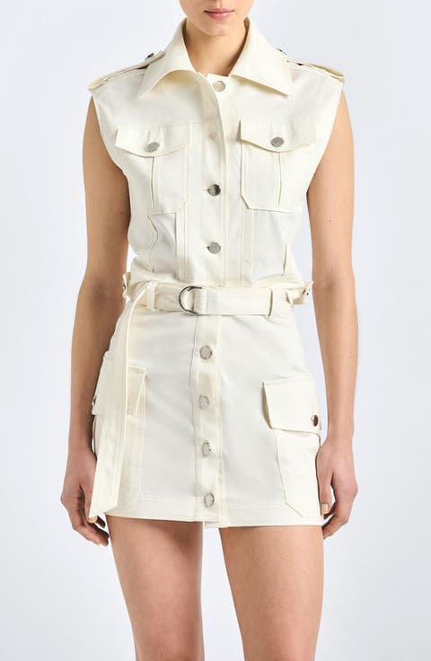 Joelle Belted Cargo Miniskirt