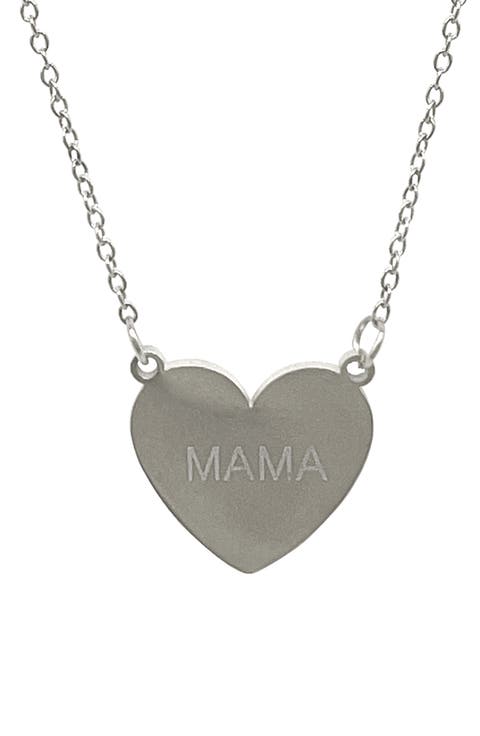 Water Resistant Mama Heart Necklace