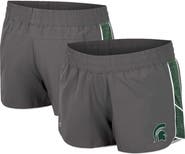 COLOSSEUM Women's Colosseum Gray Michigan State Spartans Pull The Switch Running Shorts