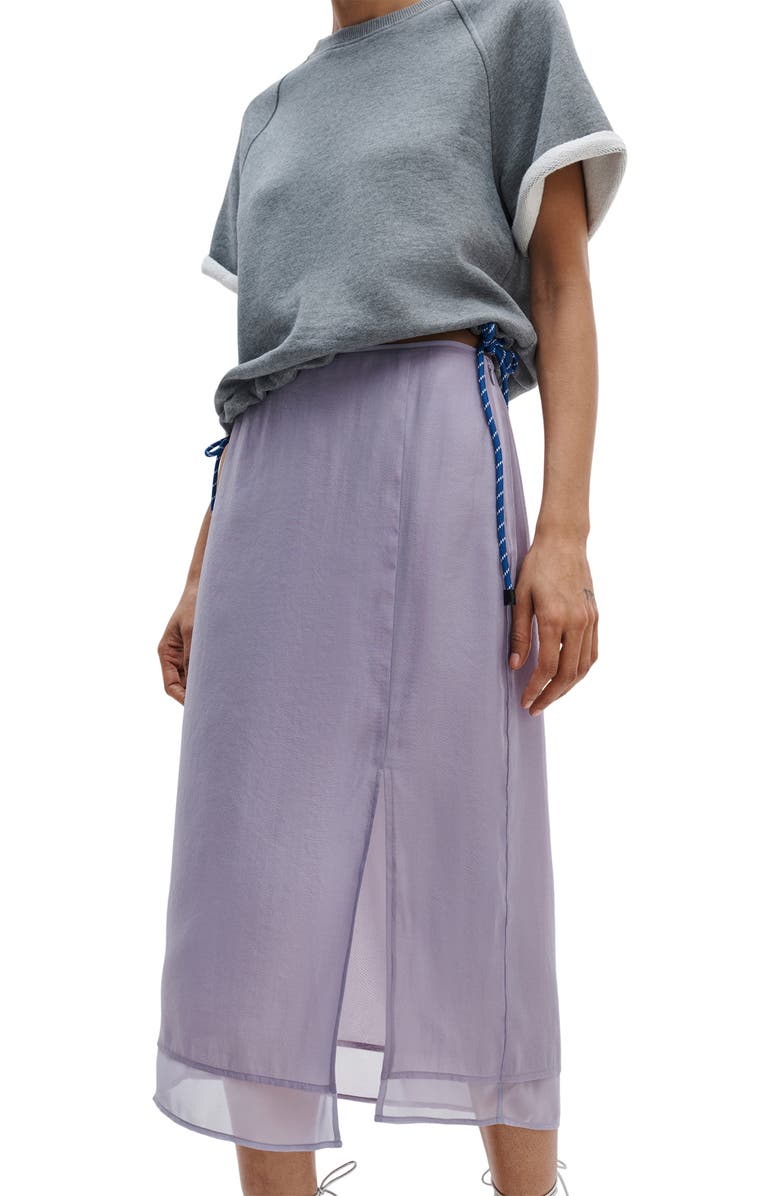 rag & bone Suki Midi Skirt, Alternate, color, Lilac