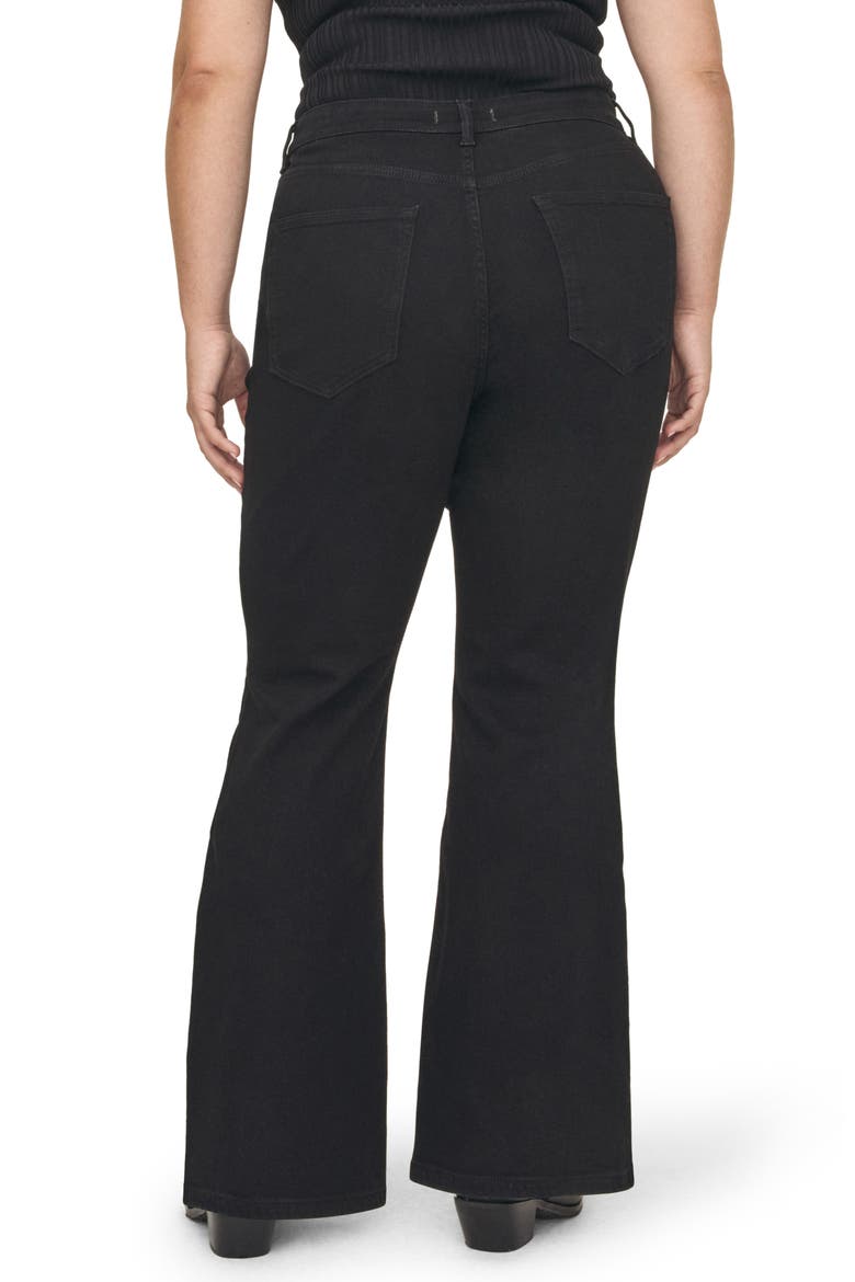 NAO High Waist Bootcut Jeans, Alternate, color, JET BLACK
