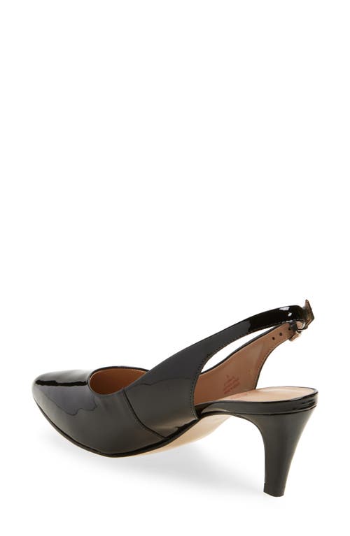 Marc Joseph New York Juliana Patent Leather Slingback Pump In Black Soft Patent