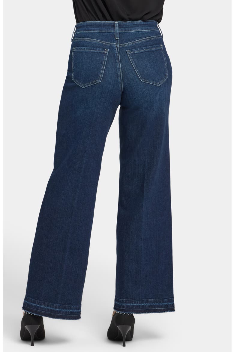 Teresa Release Hem Wide Leg Jeans, Alternate, color, MIDNIGHT BREEZE