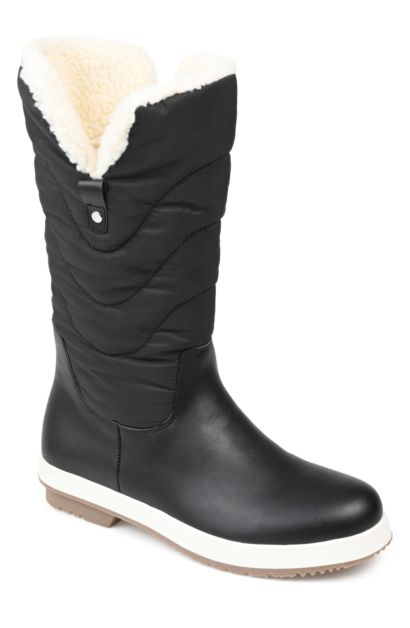 Journee Collection Pippah Faux Fur Lined Mid Boot, Main, color, 