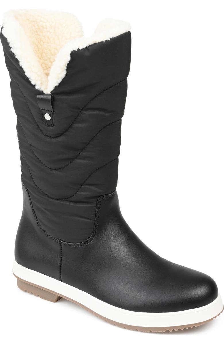 Journee Collection Pippah Faux Fur Lined Mid Boot, Main, color,