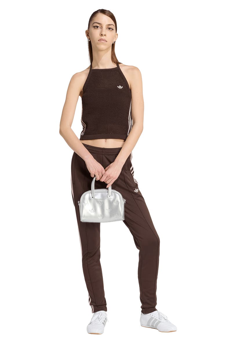 adidas Originals SST 3-Stripe Classic Track Pants, Alternate, color, Aurora Coffee/ Sandy Pink/