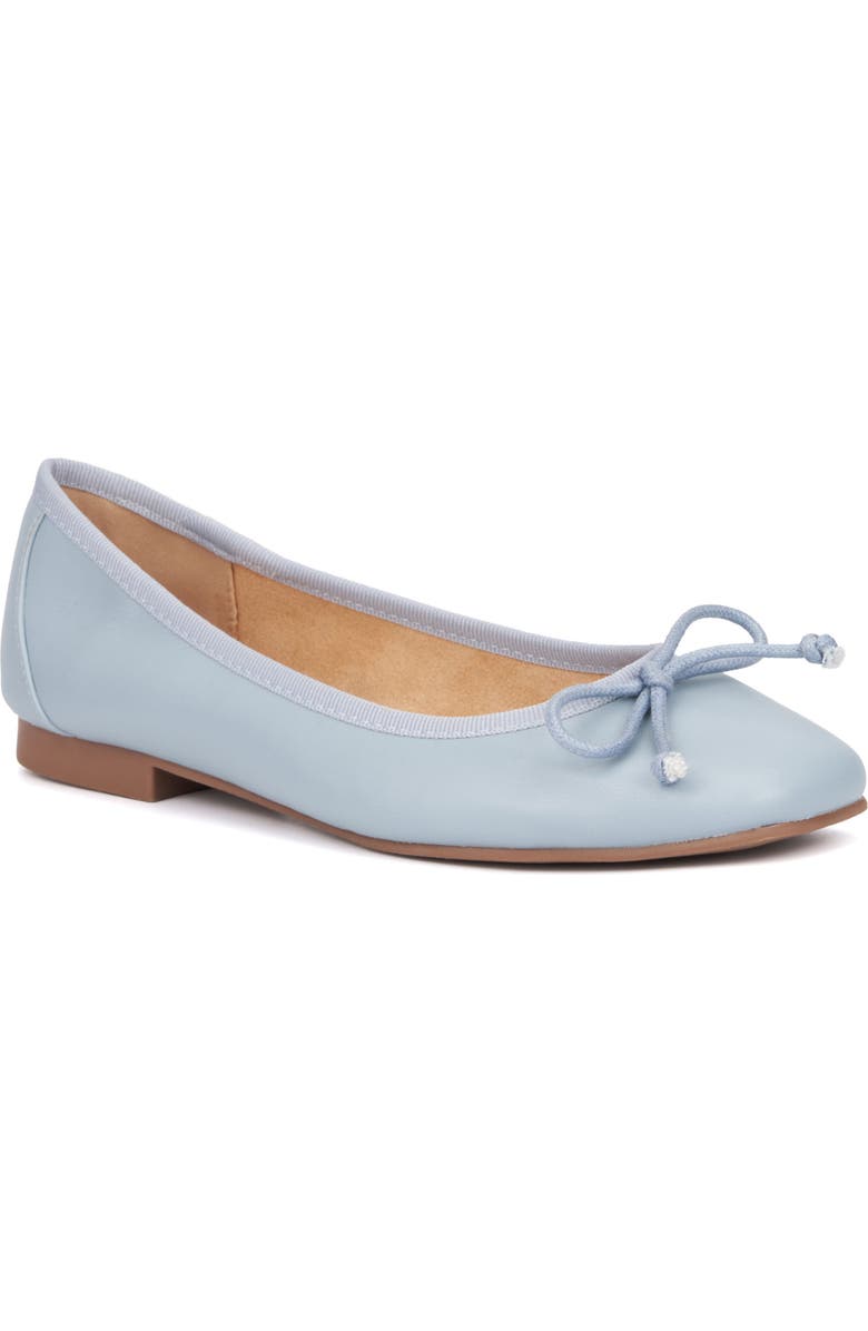 NEW YORK AND COMPANY Paulina Ballet Flat, Main, color, Dusty Light Blue