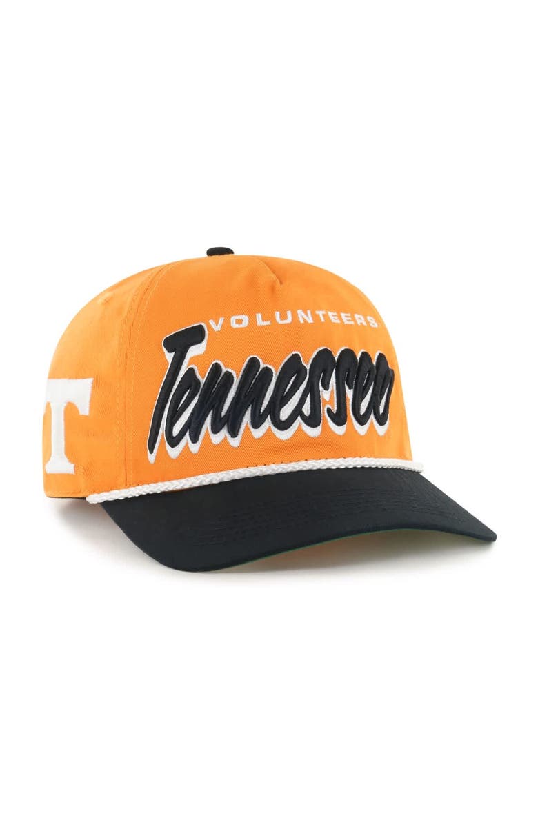 '47 Men's '47 Tennessee Orange Tennessee Volunteers Dropshadow Rope Hitch Adjustable Hat, Main, color, 