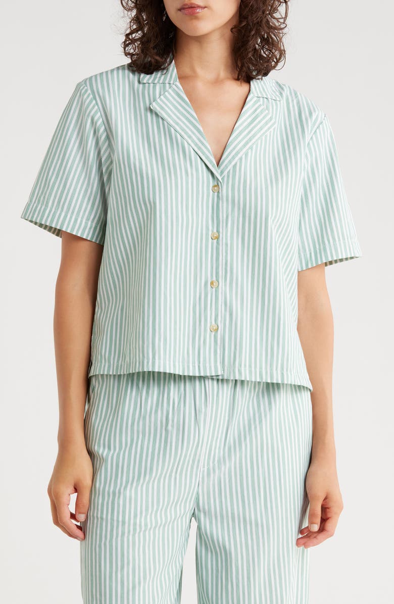 Scotch & Soda Striped Camp Shirt, Main, color, Y/ D Stripe