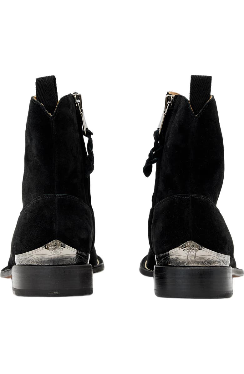 John Varvatos Regent Western Boot, Alternate, color, Mineral Black