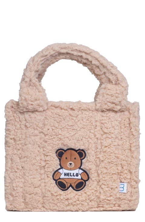 Kids' Faux Shearling Tote
