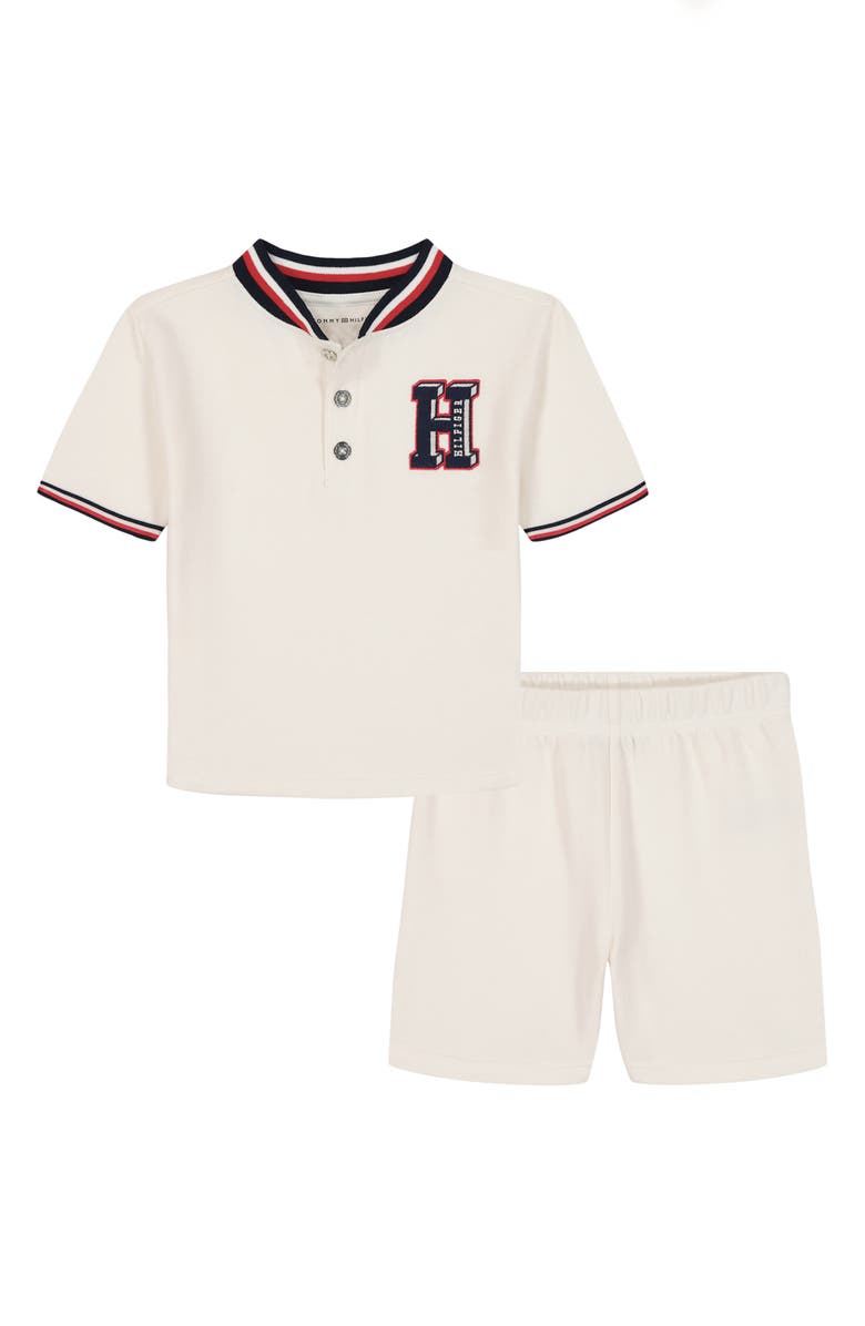 Tommy Hilfiger Kids' Henley & Shorts Set, Main, color, White Multi
