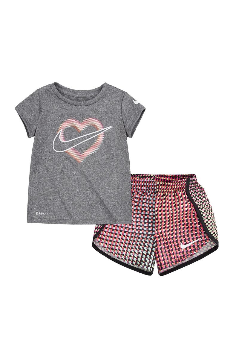 Nike Pixel Pop Sprinter Tee & Short Set, Main, color, Trenched