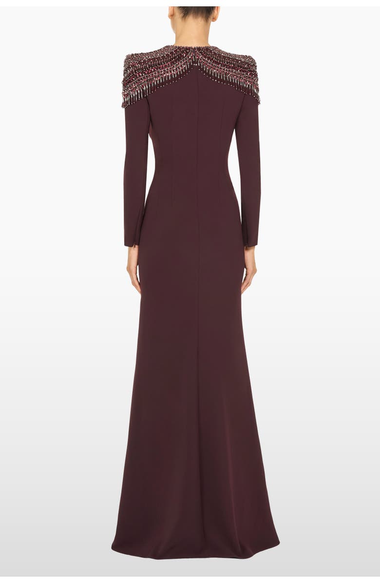 Jenny Packham Muse Dress, Alternate, color, Mahogany