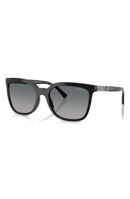 Vogue 56mm Polarized Gradient Square Sunglasses