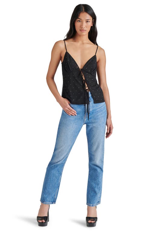 Steve Madden Indy Crystal Detail Mesh Camisole