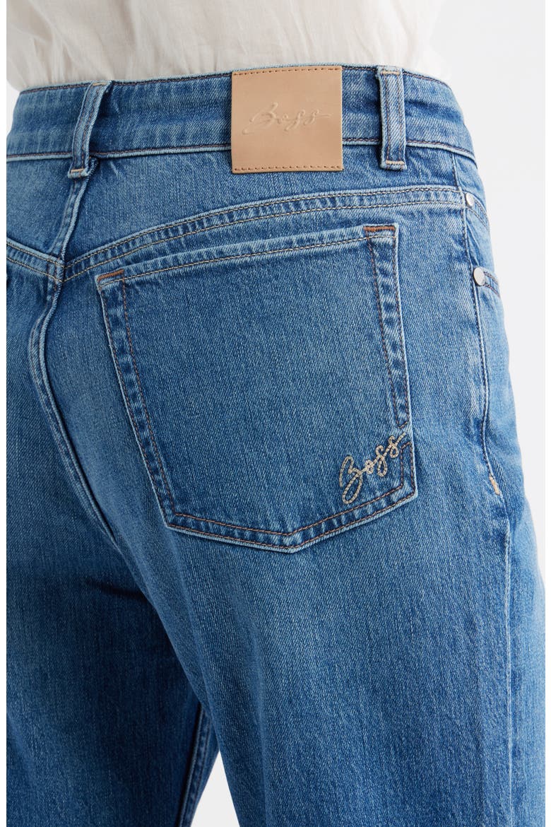 The Soft Bootcut Jeans, Alternate, color, DARK BLUE