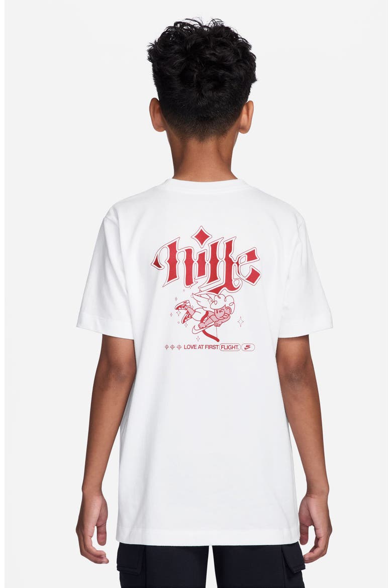 Kids' Sportswear First Flight Cotton Graphic T-Shirt, Alternate, color, WHITE