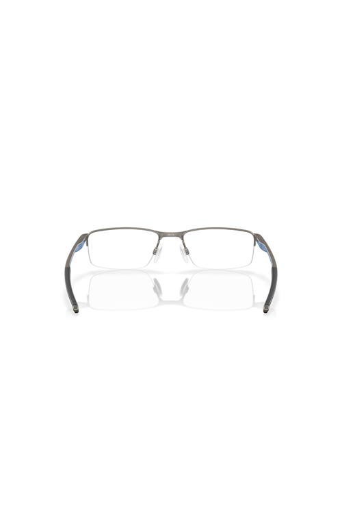 Oakley 56mm Rectangle Optical Glasses In Metallic