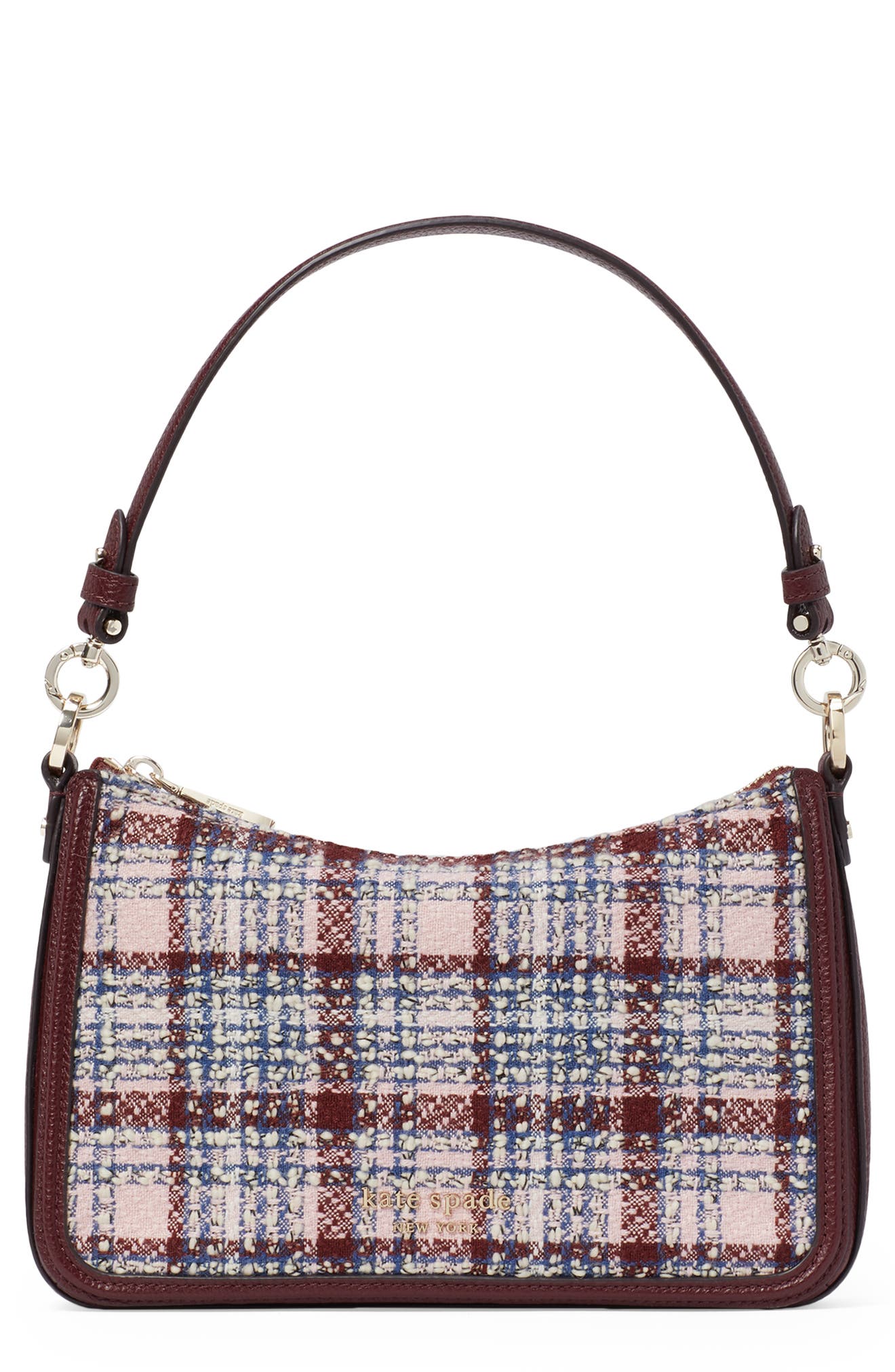 Kate Spade New York hudson tweed medium convertible crossbody bag, Main, color, 