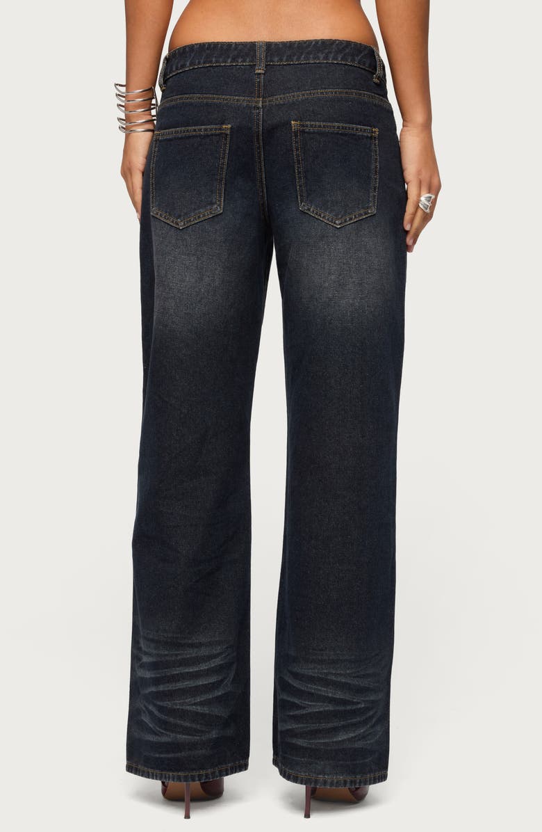 EDIKTED Magda Low Rise Baggy Wide Leg Jeans, Alternate, color, 