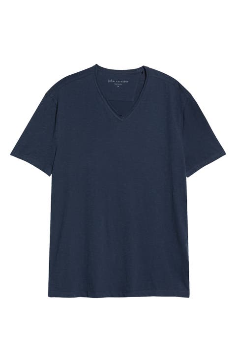 Slim Fit Slub Jersey V-Neck T-Shirt