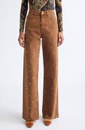 Ulla Johnson The Willow Embellished Wide Leg Jeans