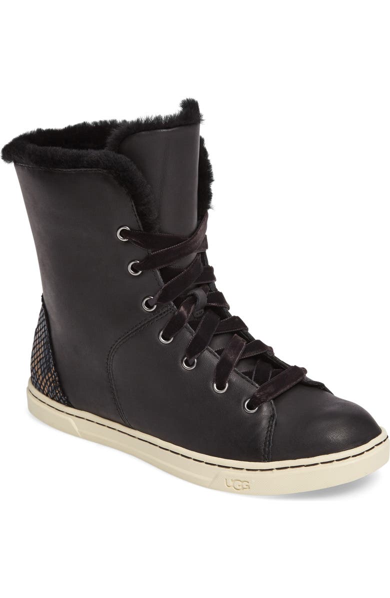 UGG<sup>®</sup> Croft Exotic Velvet Sneaker, Main, color,