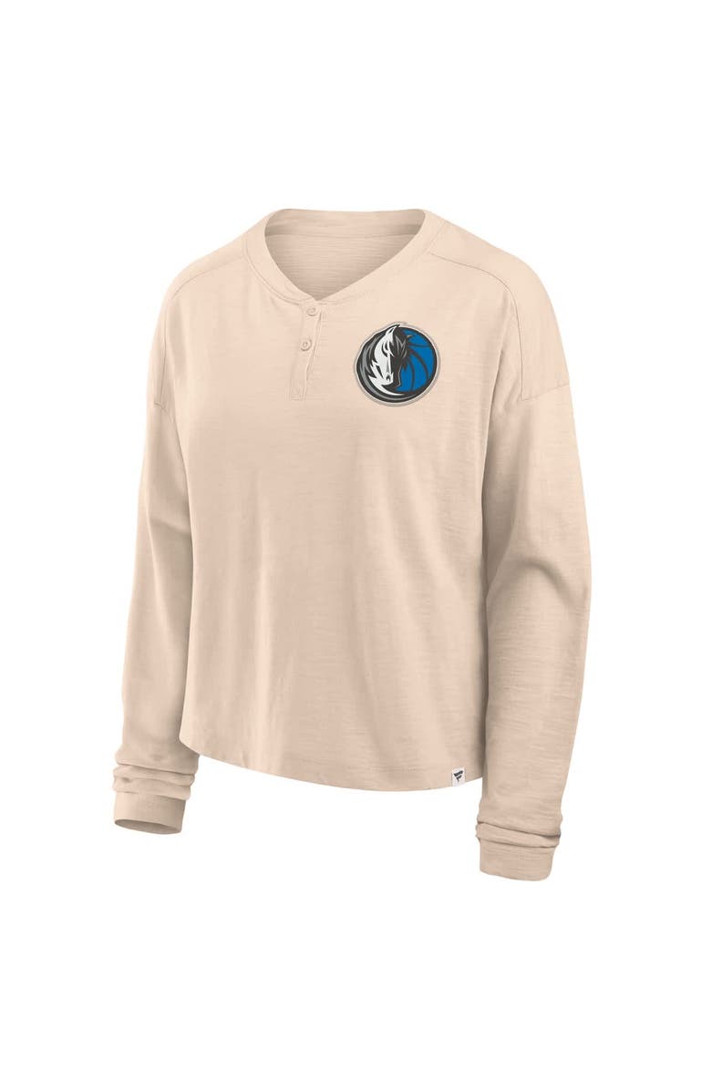 FANATICS Women
s Fanatics Natural Dallas Mavericks Boxed Out Drop Fashion Long Sleeve T-Shirt, Alternate, color, Natural