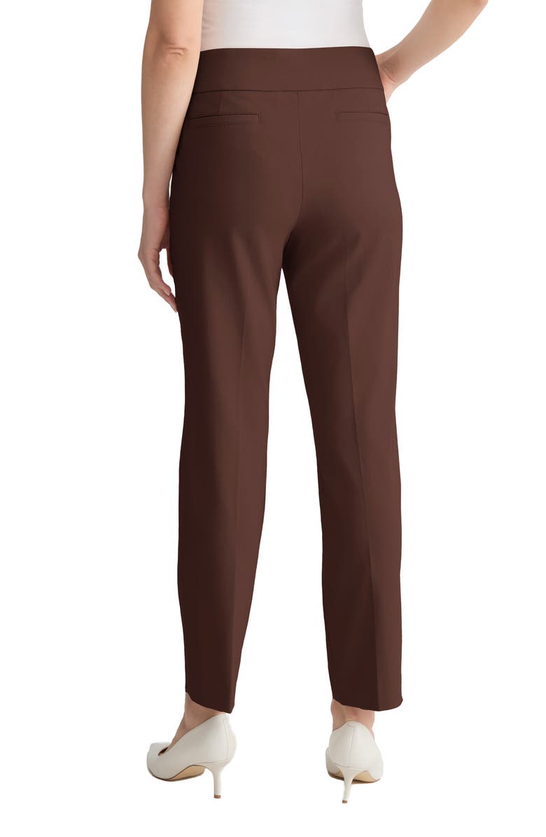 Jones New York Pull-On Straight Leg Ankle Pants, Alternate, color, Fudge