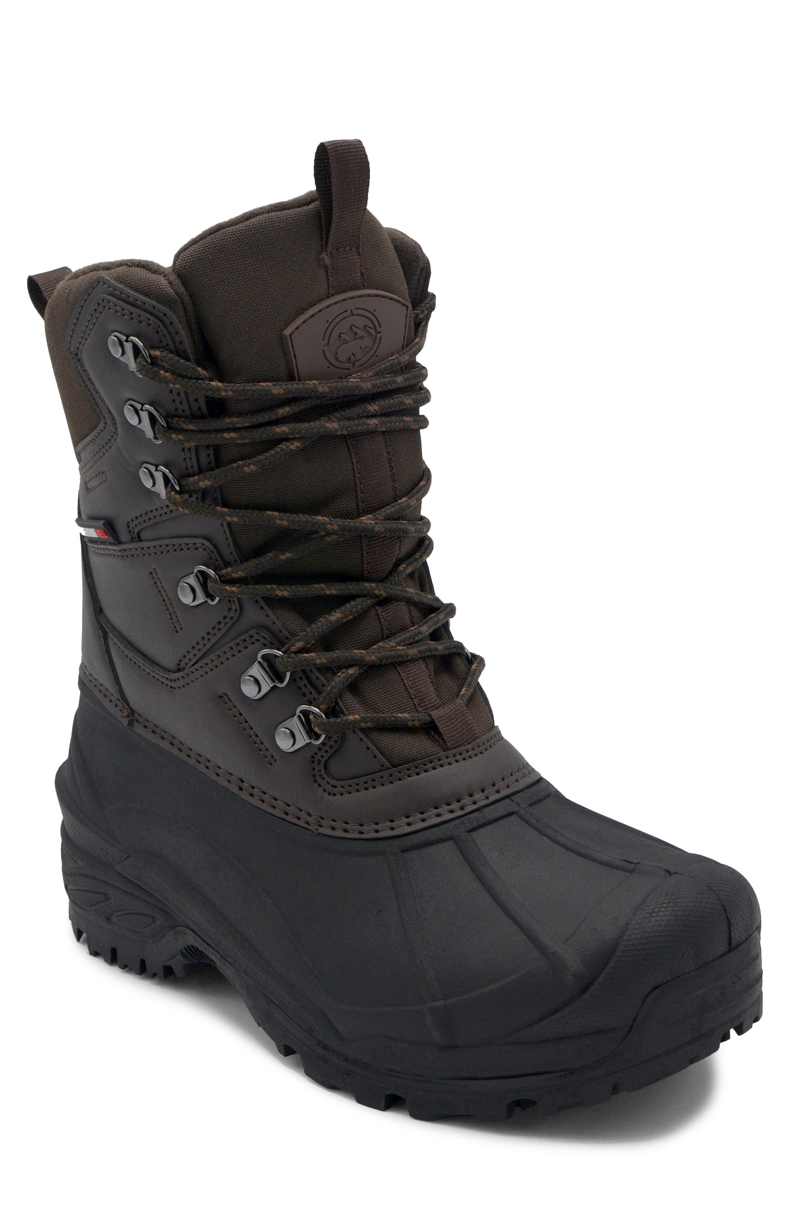Polar Range Stoke Faux Leather Winter Boot In Brown