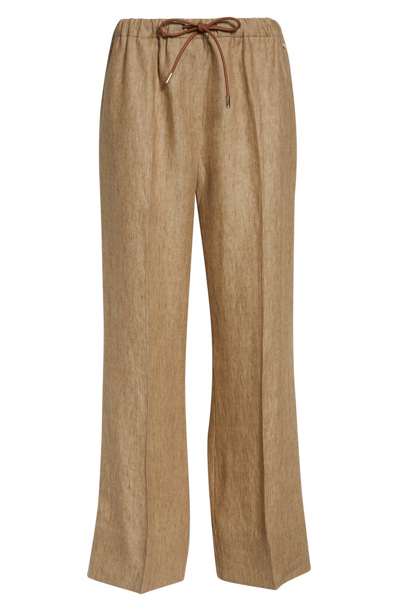 Herno New Linen Water Repellent Drawstring Pants, Alternate, color, Sand