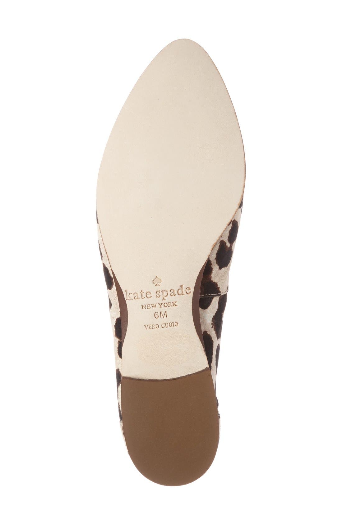 'carima' genuine calf hair loafer flat, Alternate, color, BLUSH/ LEOPARD HAIRCALF PRINT