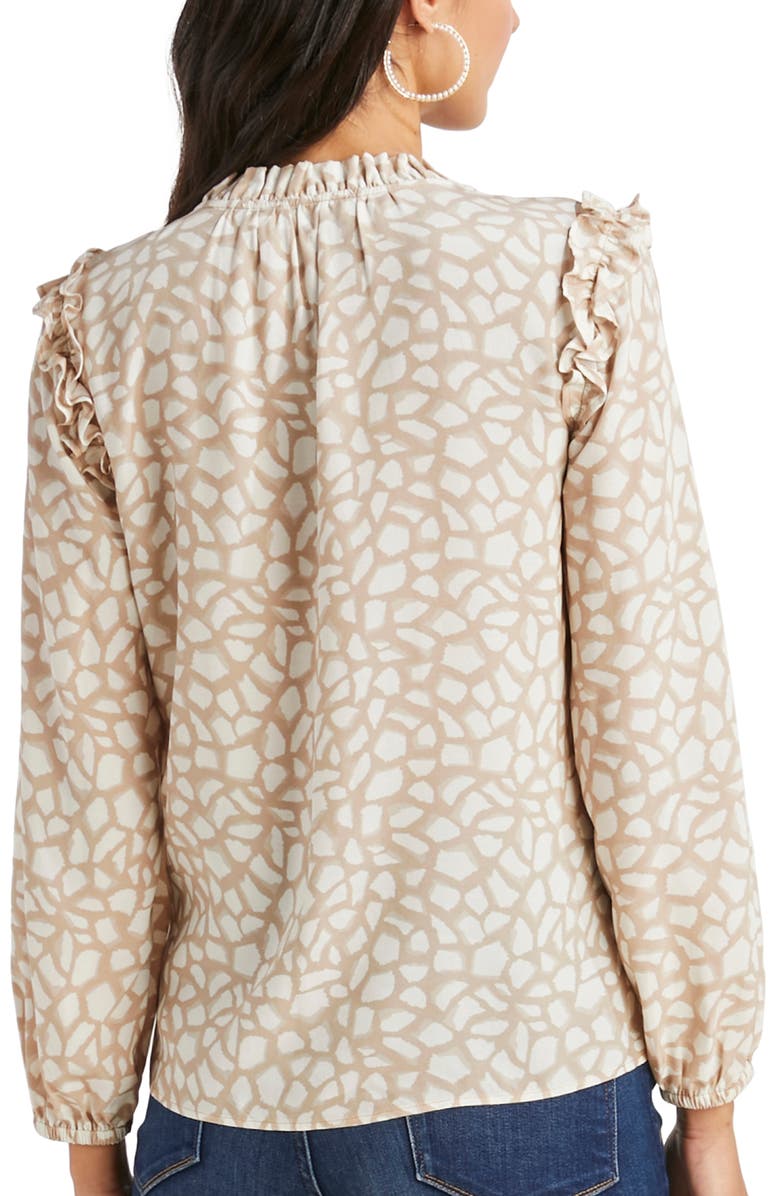 vineyard vines Animal Print Long Sleeve Blouse, Alternate, color, 