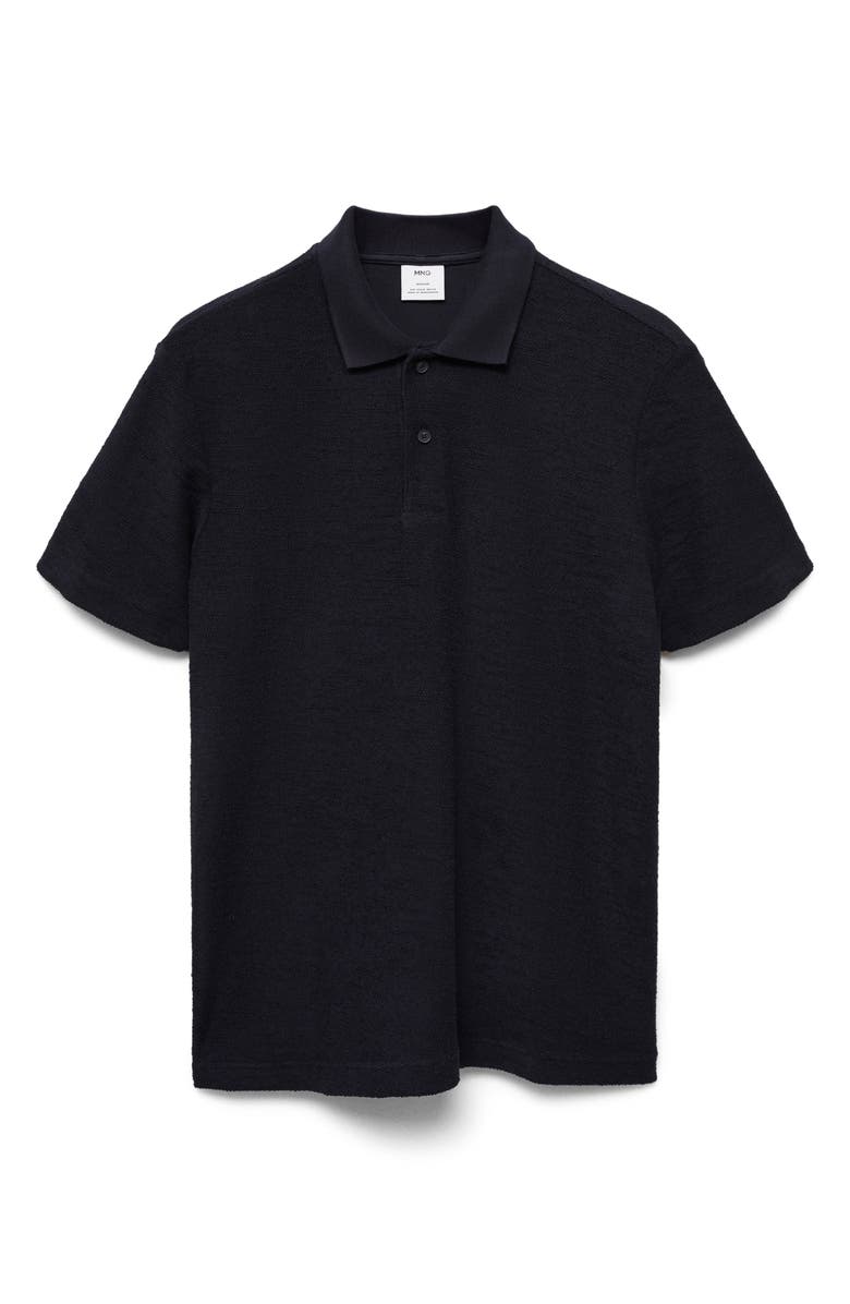 MANGO Regular Fit Terry Polo, Main, color,