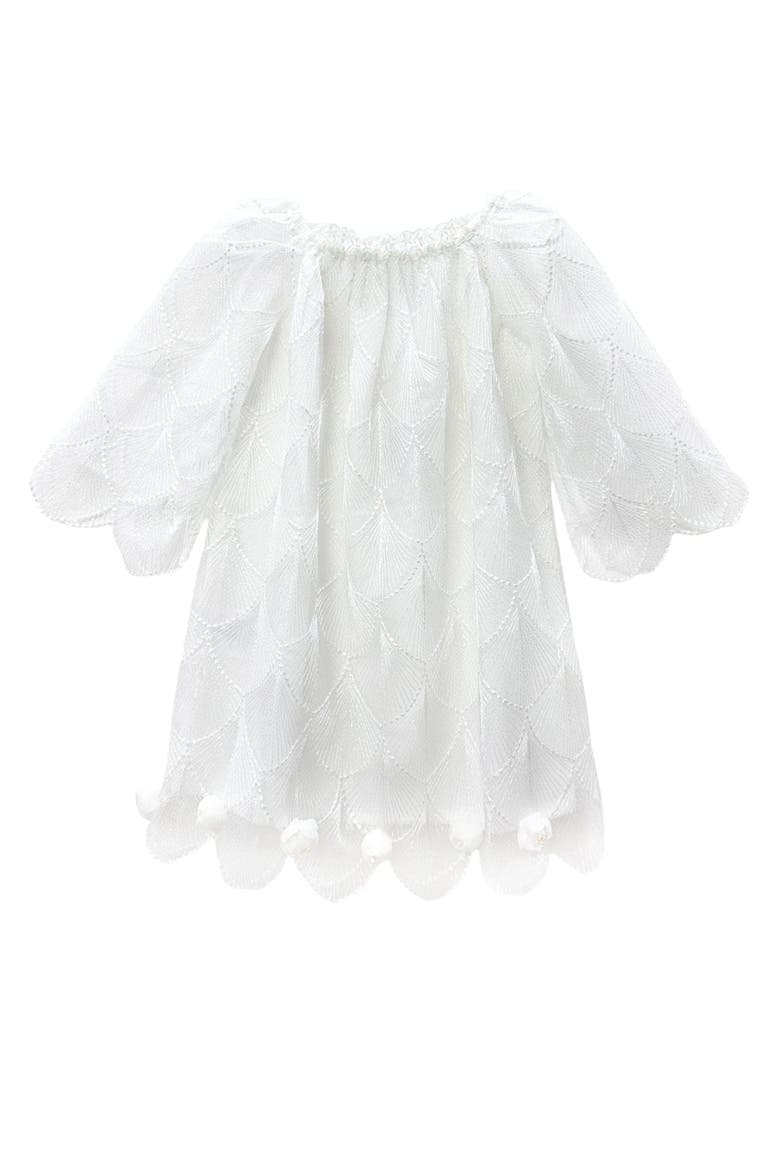 Faith White Scallop Dress, Main, color, White