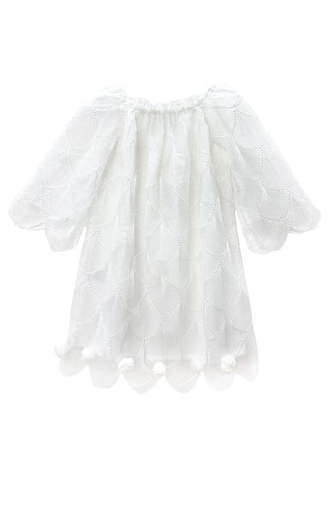 Faith White Scallop Dress
