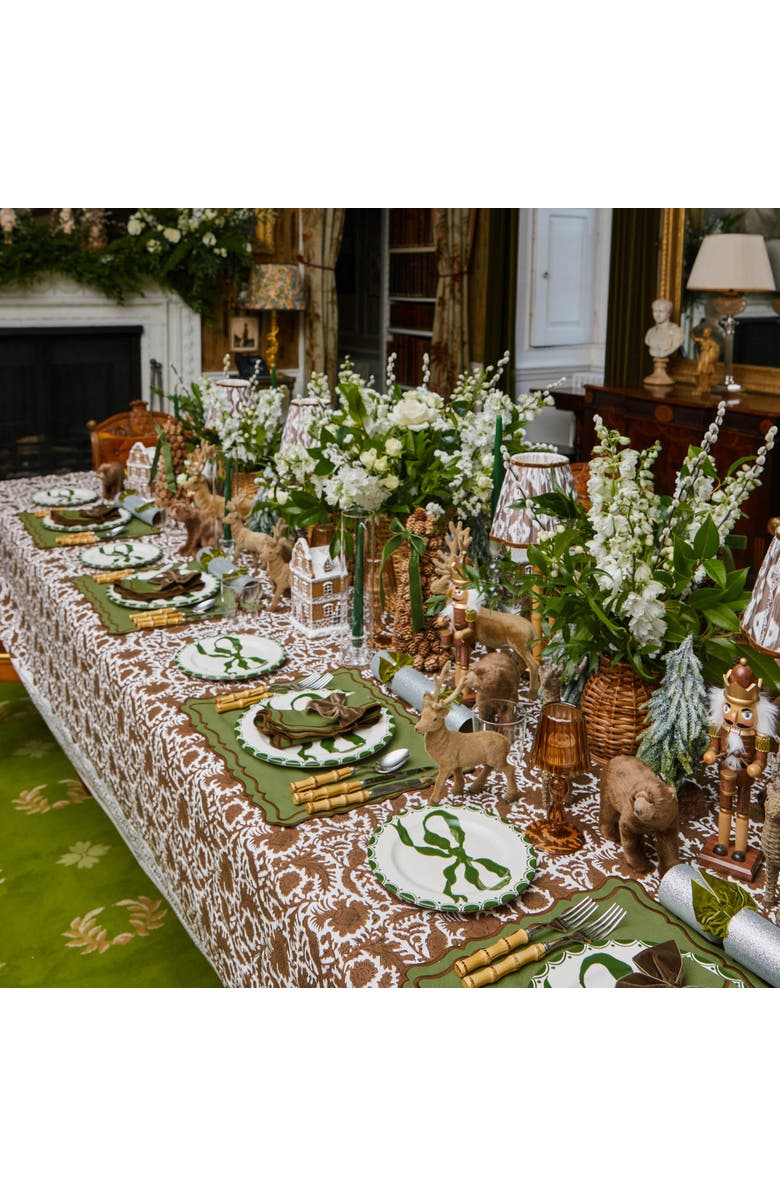 Mrs. Alice Velvet Bows (Set of 4) - 20cm, Alternate, color, Green