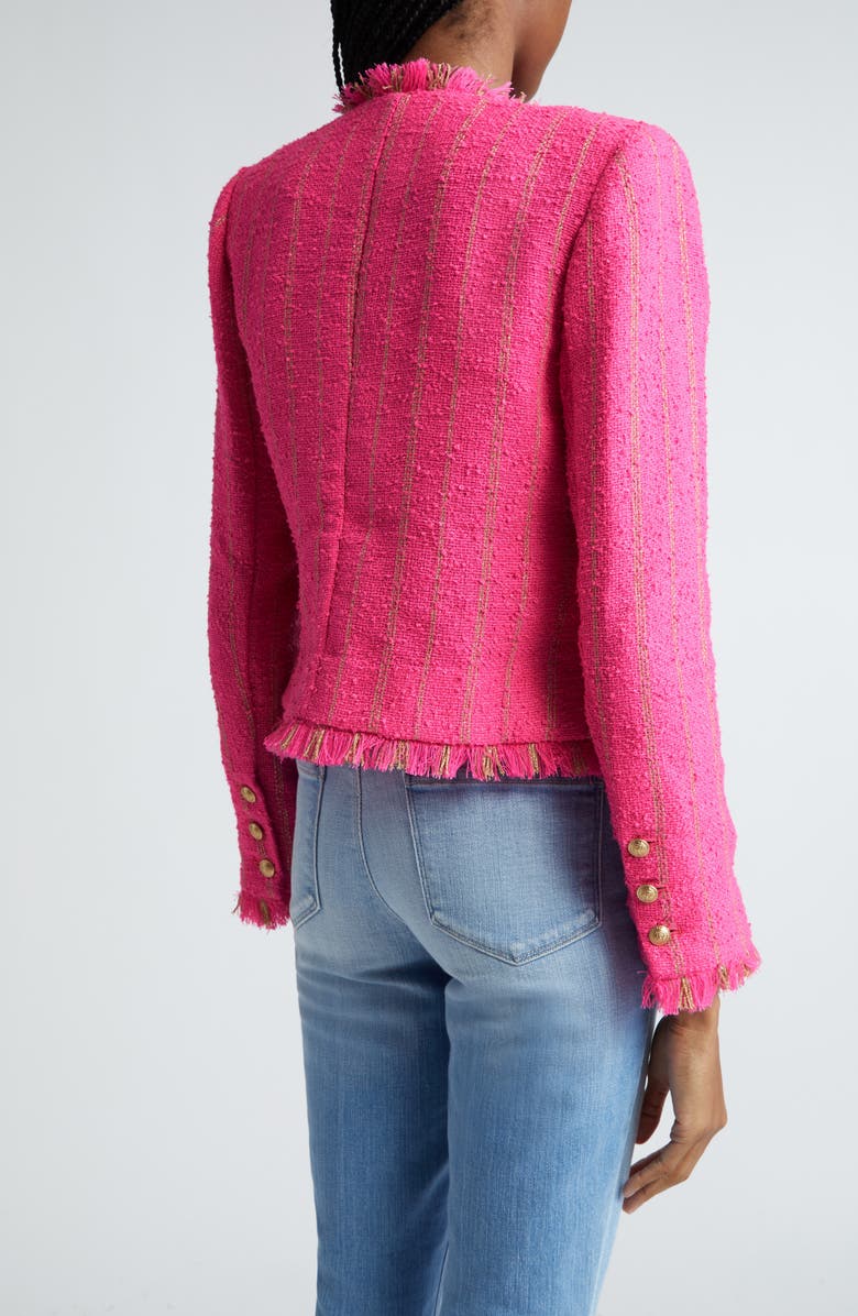 L'AGENCE Tinlee Tweed Jacket, Alternate, color, 