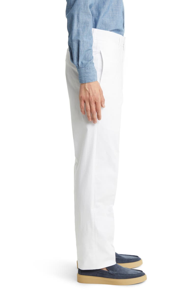 Berle Charleston Khaki Cotton Stretch Twill Chino Pants, Alternate, color, White