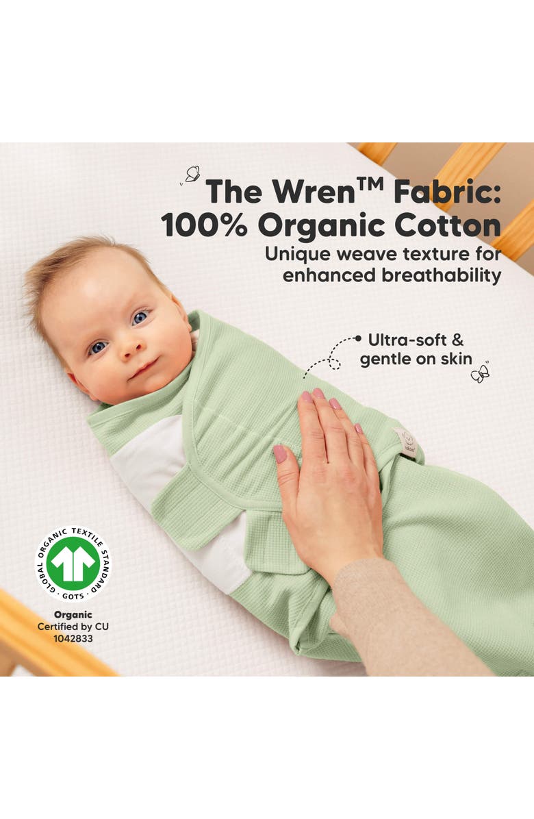 KeaBabies 3-Pack Soothe (Wren) Swaddle Wraps, Alternate, color, Ripple