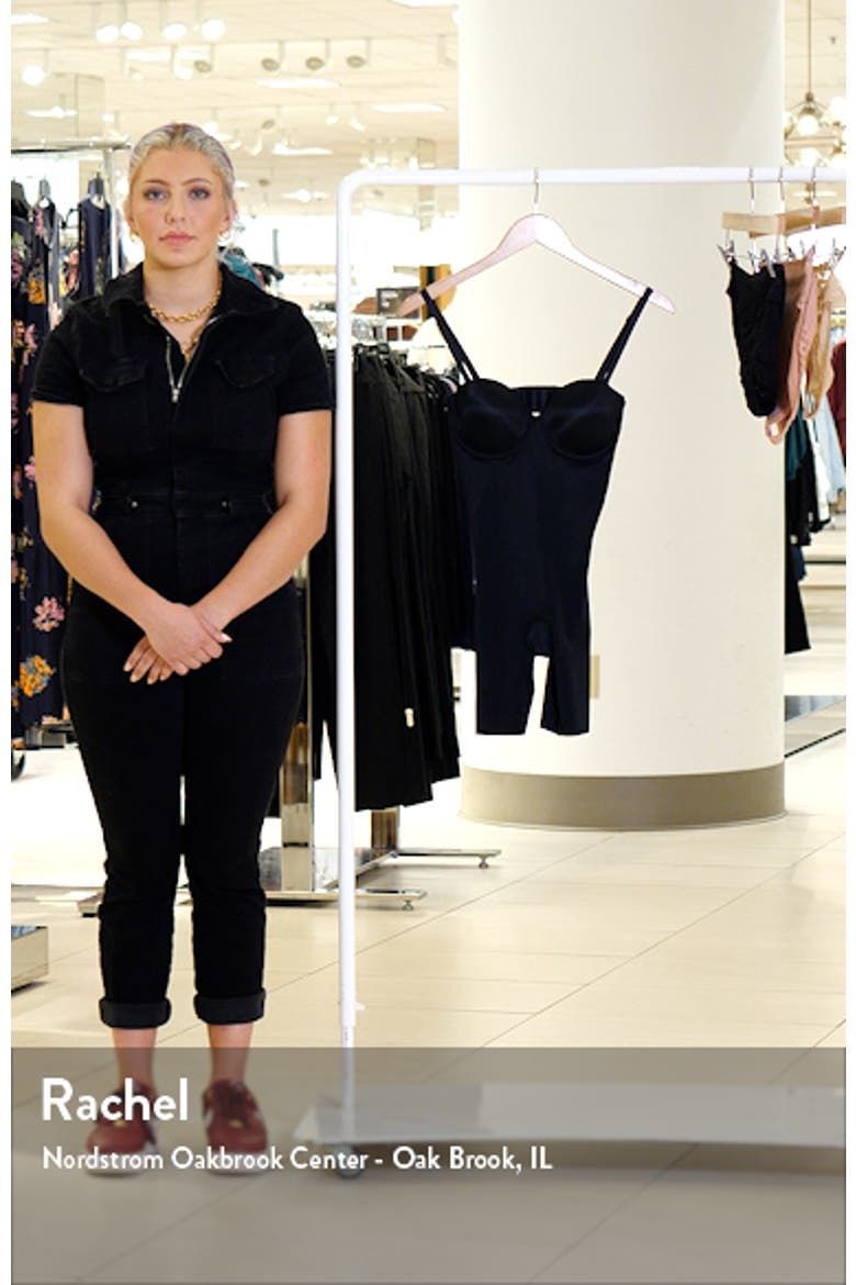 SPANXshape™ Suit Your Fancy Strapless Cupped Mid Thigh Bodysuit video