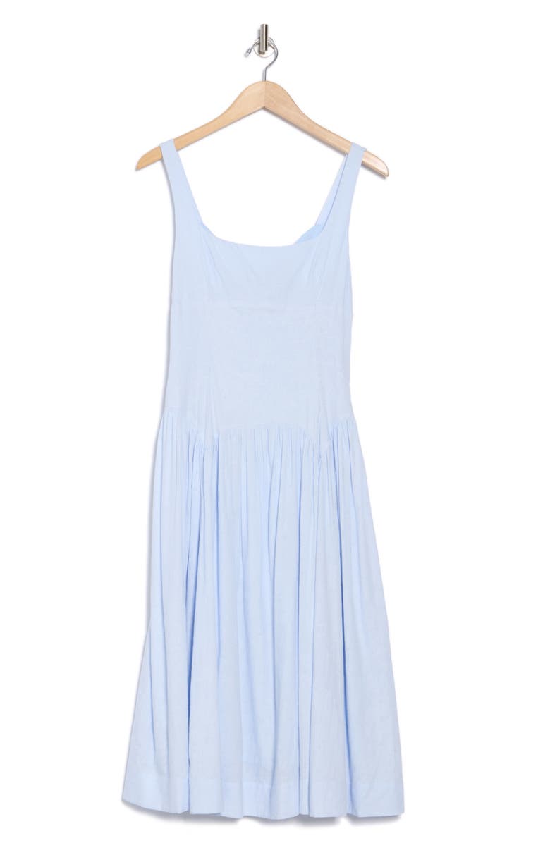 Lush Back Bow Square Neck Midi Dress, Alternate, color,