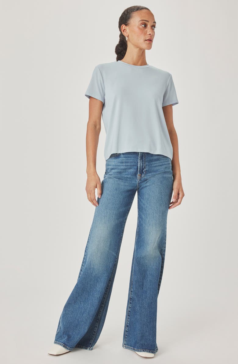 Splendid Tyra Crewneck T-Shirt, Alternate, color, Country Air Blue