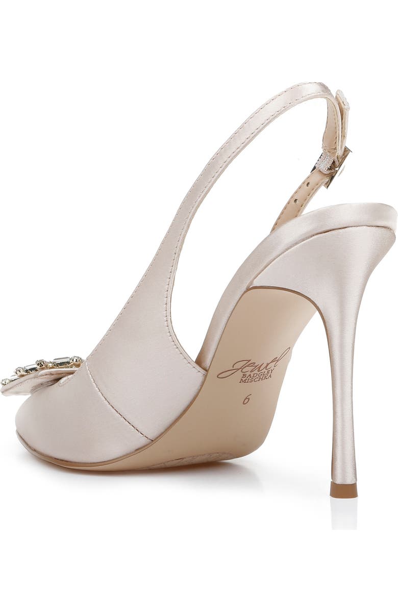 Jewel Badgley Mischka Lisbet Pointed Toe Slingback Pump, Alternate, color,