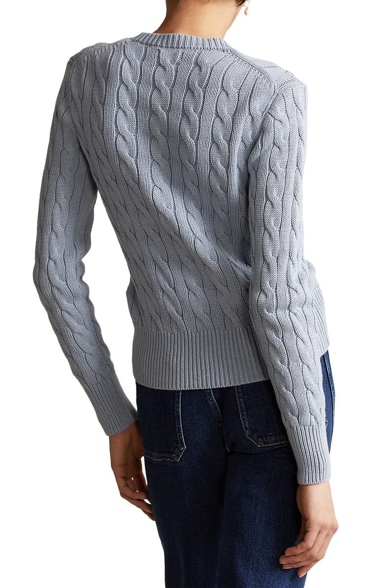 Polo Ralph Lauren Cable Knit Cardigan, Alternate, color,