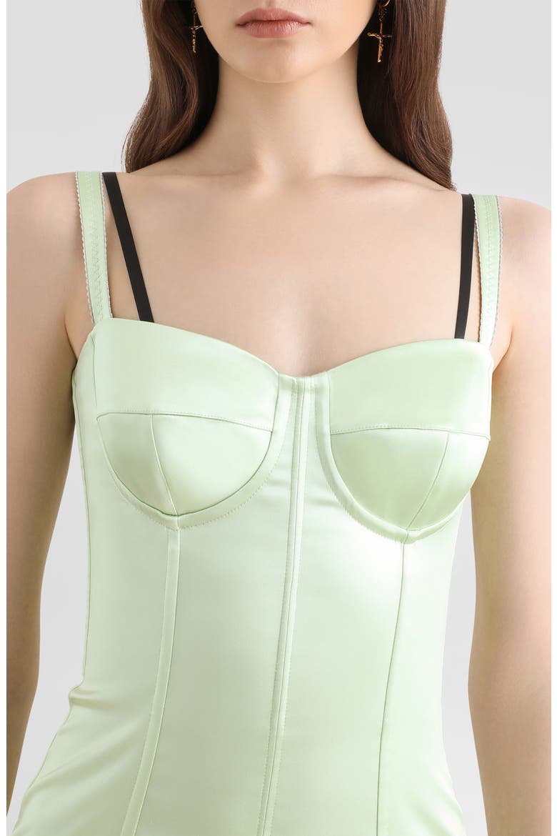 Satin Midi Cocktail Dress, Alternate, color, V0098 POWDER SEA GREEN