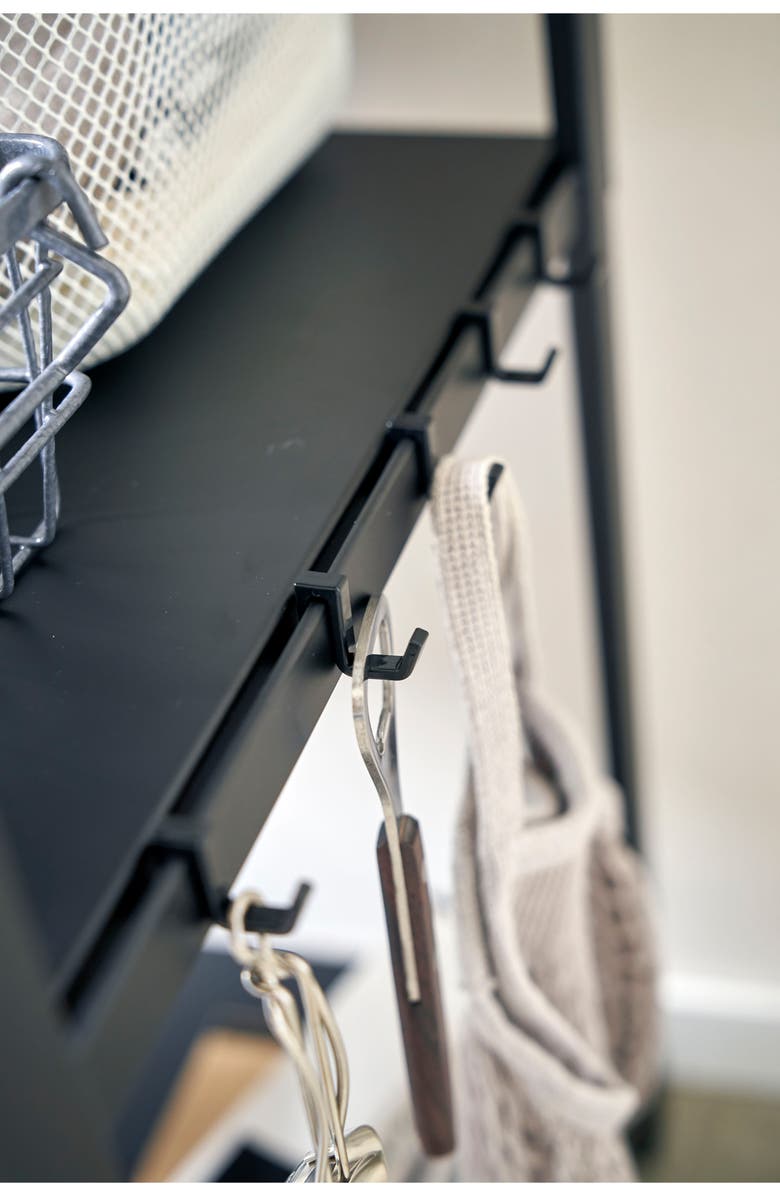 Yamazaki Tower 3-Tier Storage Rack, Alternate, color, Black